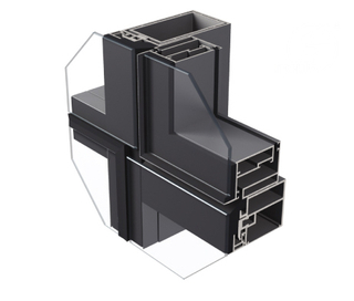 MQ100/JH110 Series Invisile curtain wall profiles for outdoor facade