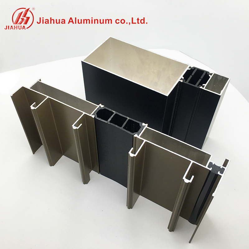 South Korea Black Anodized Aluminum Alloy Window Framing Extrusion